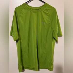 Marmot Mens Shirt XXL Green Lightweight Performance Active Outdoor Short Sleeve